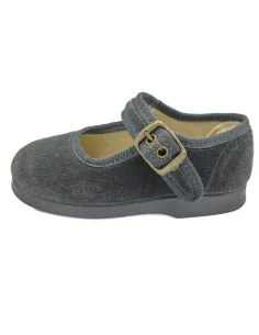 Mercedita para niña de terciopelo con hebilla 2