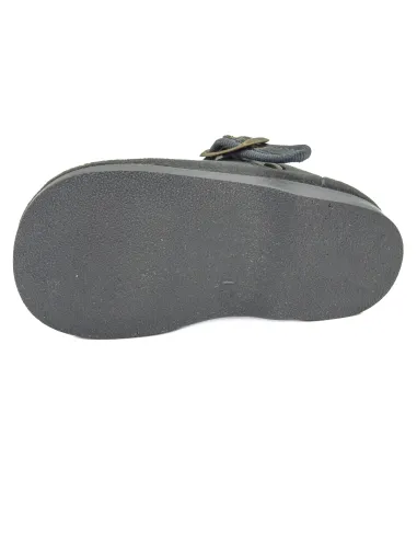 Mercedita para nina de terciopelo con hebilla