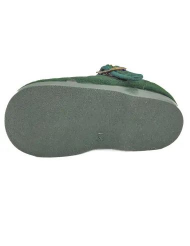 Mercedita para nina de terciopelo con hebilla