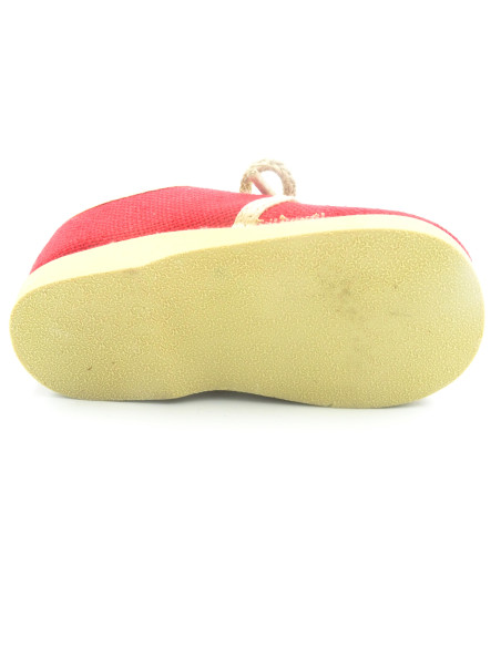 blucher para nino de cordones con un tejido de lino