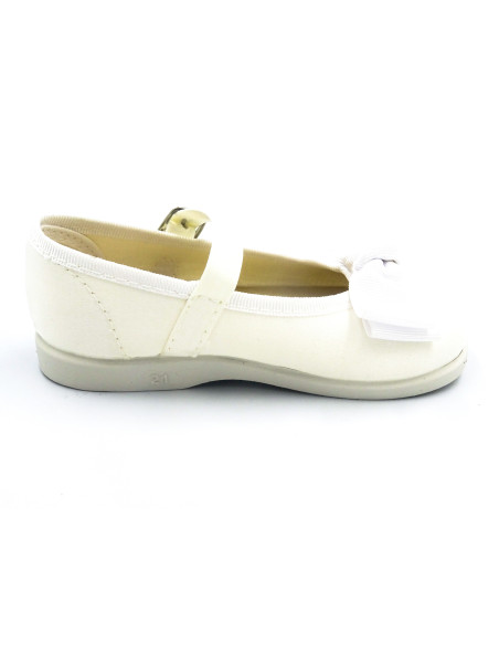 mercedita de raso para nina con doble lazo y hebilla