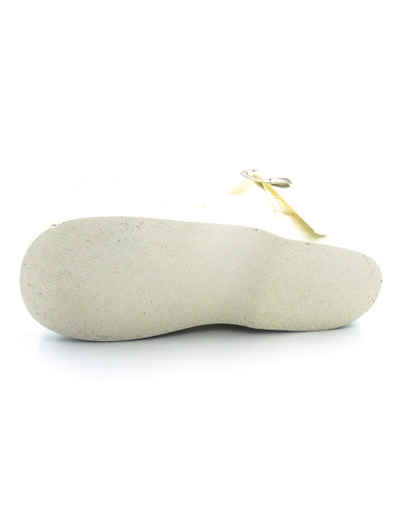 mercedita de raso para nina con doble lazo y hebilla