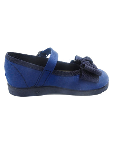 mercedita de raso para nina con doble lazo y hebilla