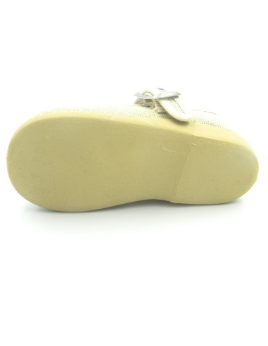 mercedita de lino para nina clasica con suela de goma