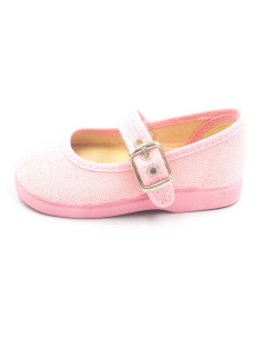 mercedita de lino para nina clasica con suela de goma 2