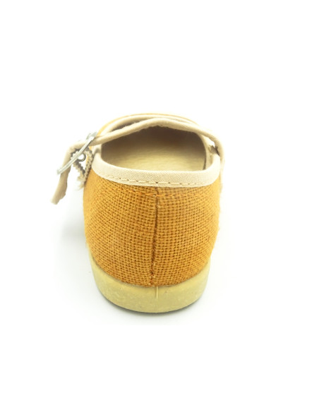 mercedita de lino con suela de goma