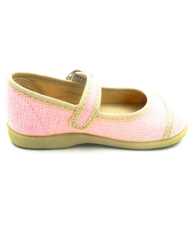 mercedita de lino con suela de goma