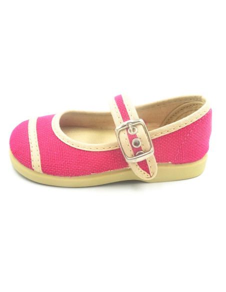 mercedita de lino con suela de goma