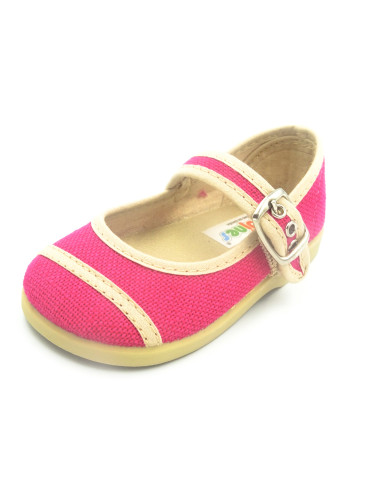 mercedita de lino con suela de goma