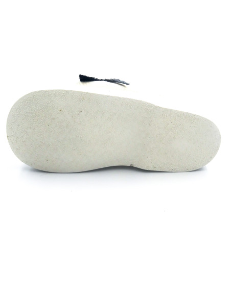 manoletina con estrella de brillo y suela de goma