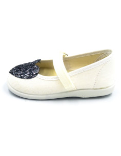 mercedita con un corazon de brillo para nina y suela de caucho 2