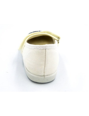 mercedita con un corazon de brillo para nina y suela de caucho