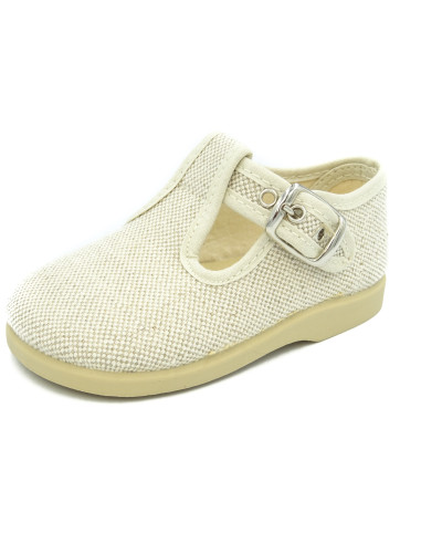 pepito de lino con suela de goma para nino