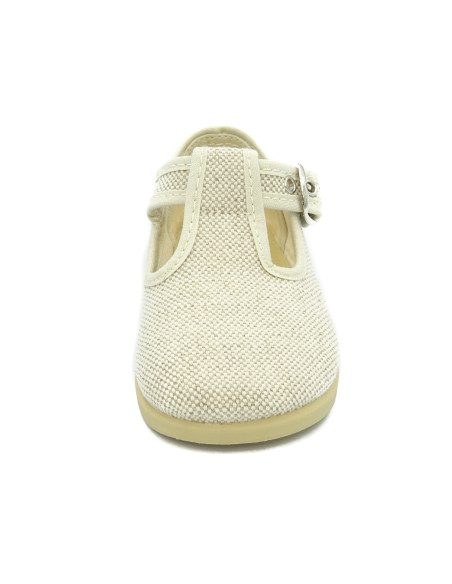 pepito de lino con suela de goma para nino