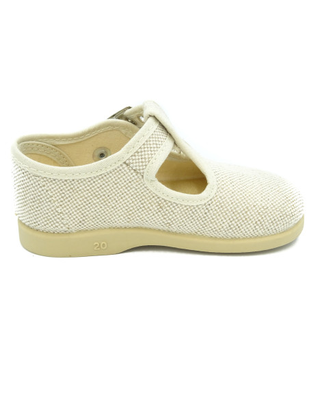 pepito de lino con suela de goma para nino