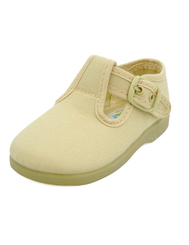 pepito de tela para nino con plantilla de textil y suela de goma