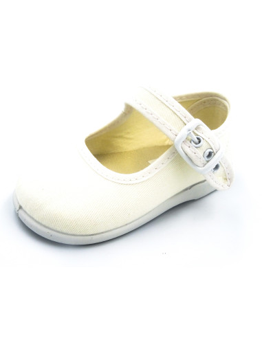 mercedita clasica de lona con suela de goma para nina
