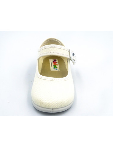 mercedita clasica de lona con suela de goma para nina