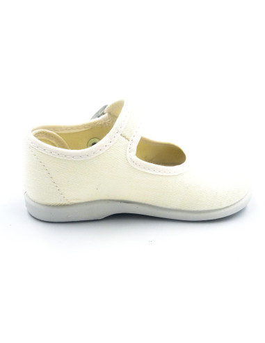 mercedita clasica de lona con suela de goma para nina