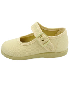 mercedita clasica de lona con suela de goma para nina 2