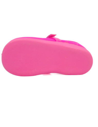 mercedita de lona para nina con una flor