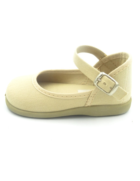 mercedita de tela con hebilla para nina