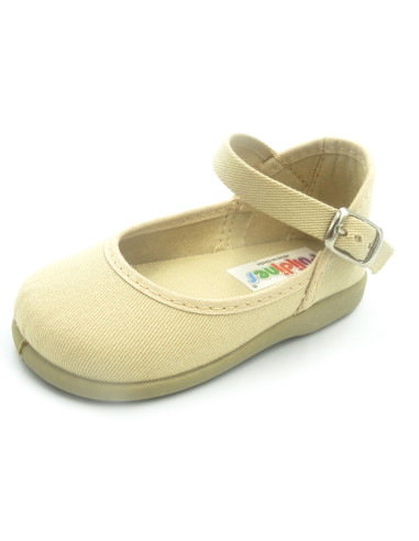 mercedita de tela con hebilla para nina