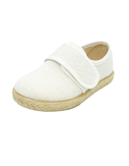 espartena para nino de lino con suela de goma