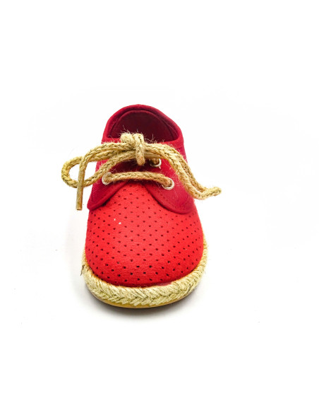 espartena de tela con suela de goma para nino