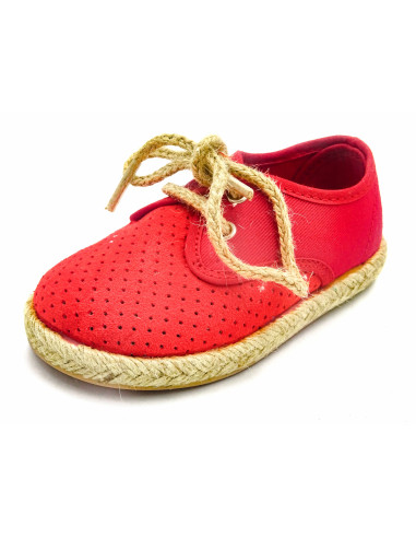 espartena de tela con suela de goma para nino