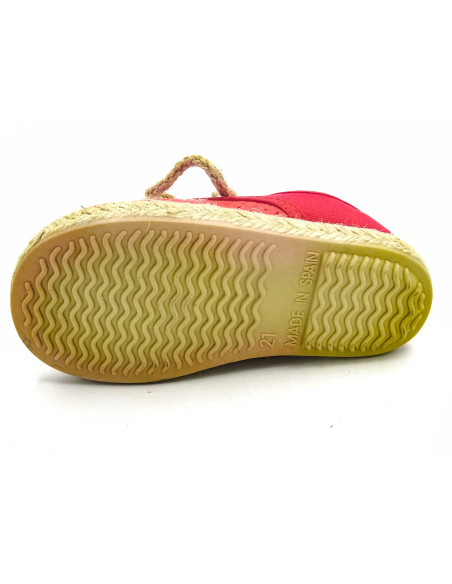 espartena de tela con suela de goma para nino