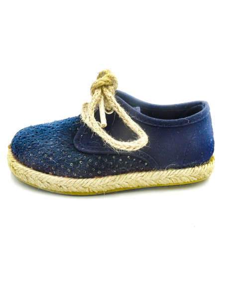 espartena de tela con suela de goma para nino