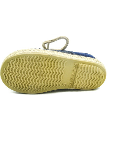 espartena de tela con suela de goma para nino