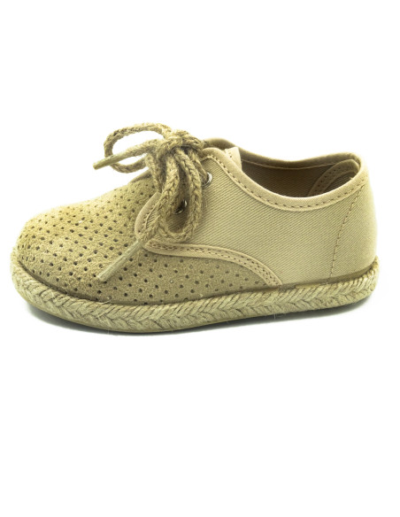 espartena de tela con suela de goma para nino