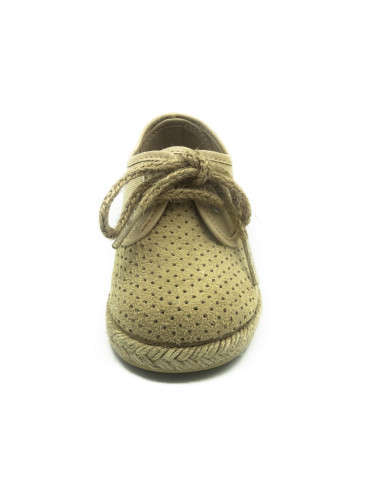 espartena de tela con suela de goma para nino