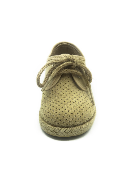 espartena de tela con suela de goma para nino