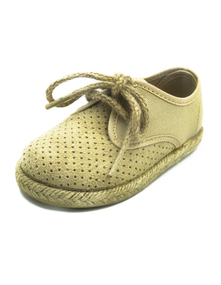 espartena de tela con suela de goma para nino