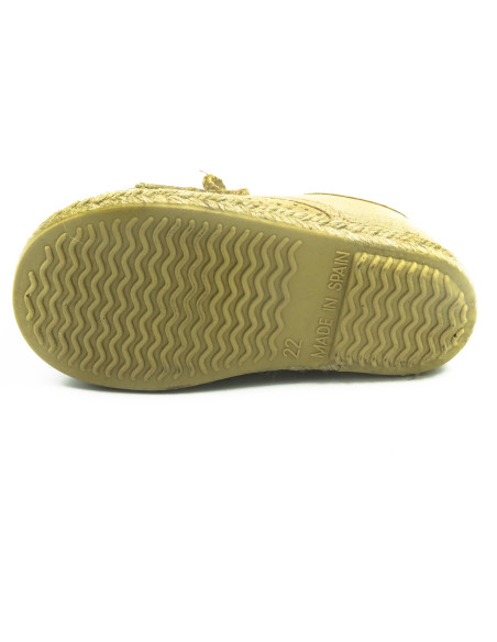 espartena de tela con suela de goma para nino