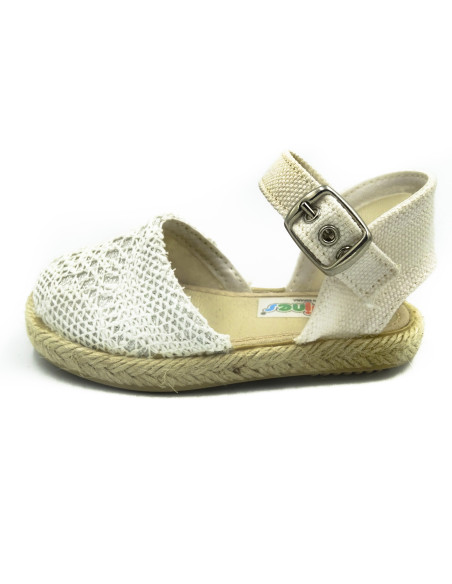 espartena con tejido de punto para nina