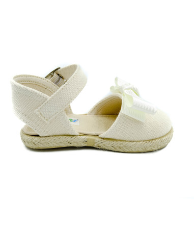 espartena de nina con cierre de hebilla