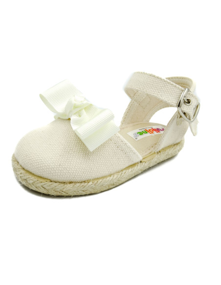 espartena de nina con cierre de hebilla