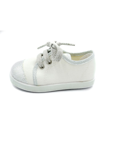 deportivo de brillos con suela de goma