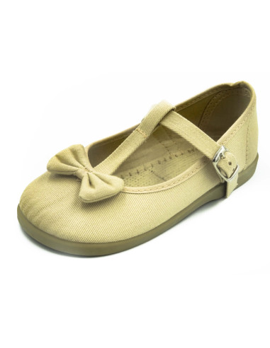 mercedita de tela con lazo para nina