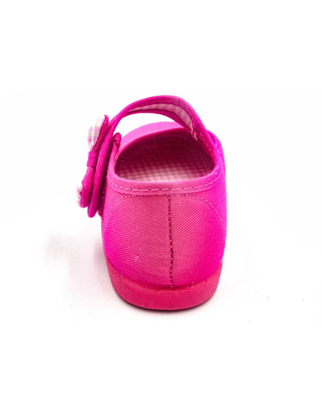 mercedita de tela con lazo de vichy en un lado para nina