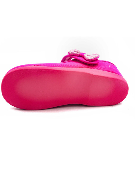 mercedita de tela con lazo de vichy en un lado para nina