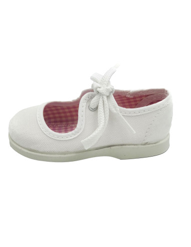 angelito de nina con tela con suela de goma antideslizante