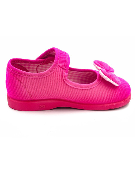 mercedita de nina con lazo zapatero y suela de goma