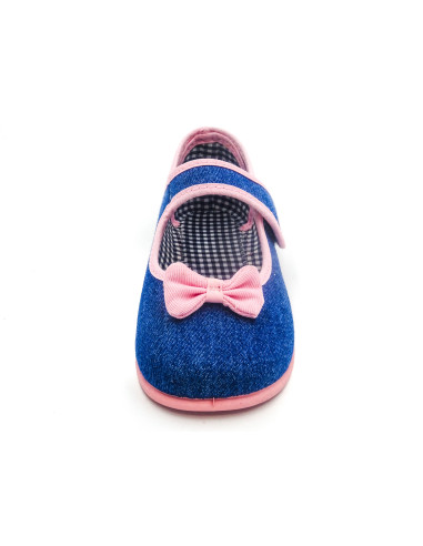 mercedita de nina con lazo zapatero y suela de goma