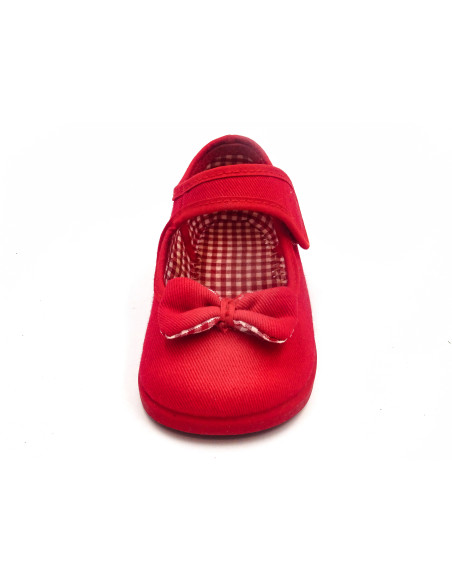 mercedita de nina con lazo zapatero y suela de goma