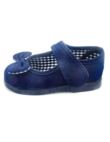 mercedita de nina con lazo zapatero y suela de goma